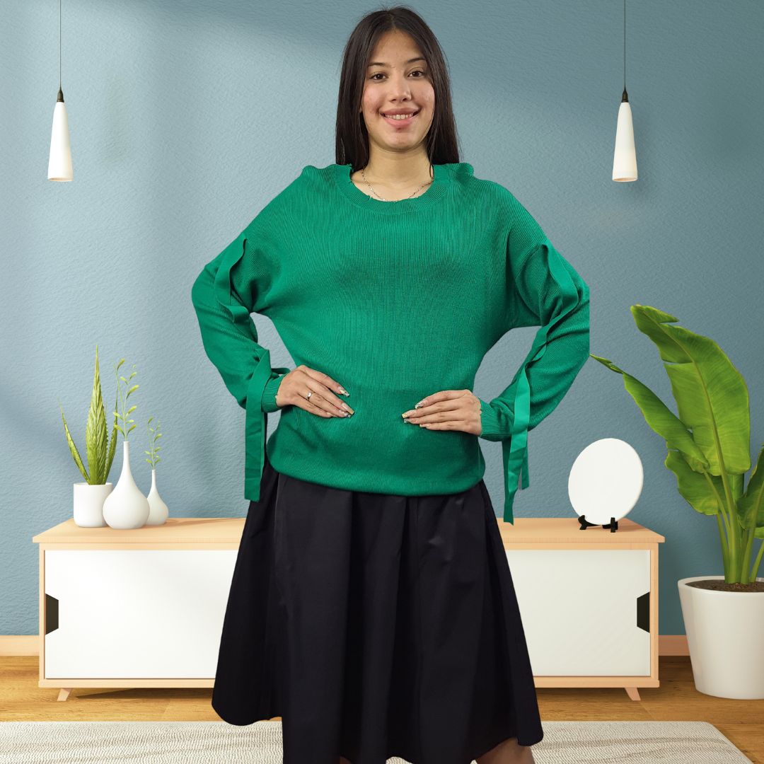 Sweater Vero Moda Verde Style IBIS L/S KNIT(LL)