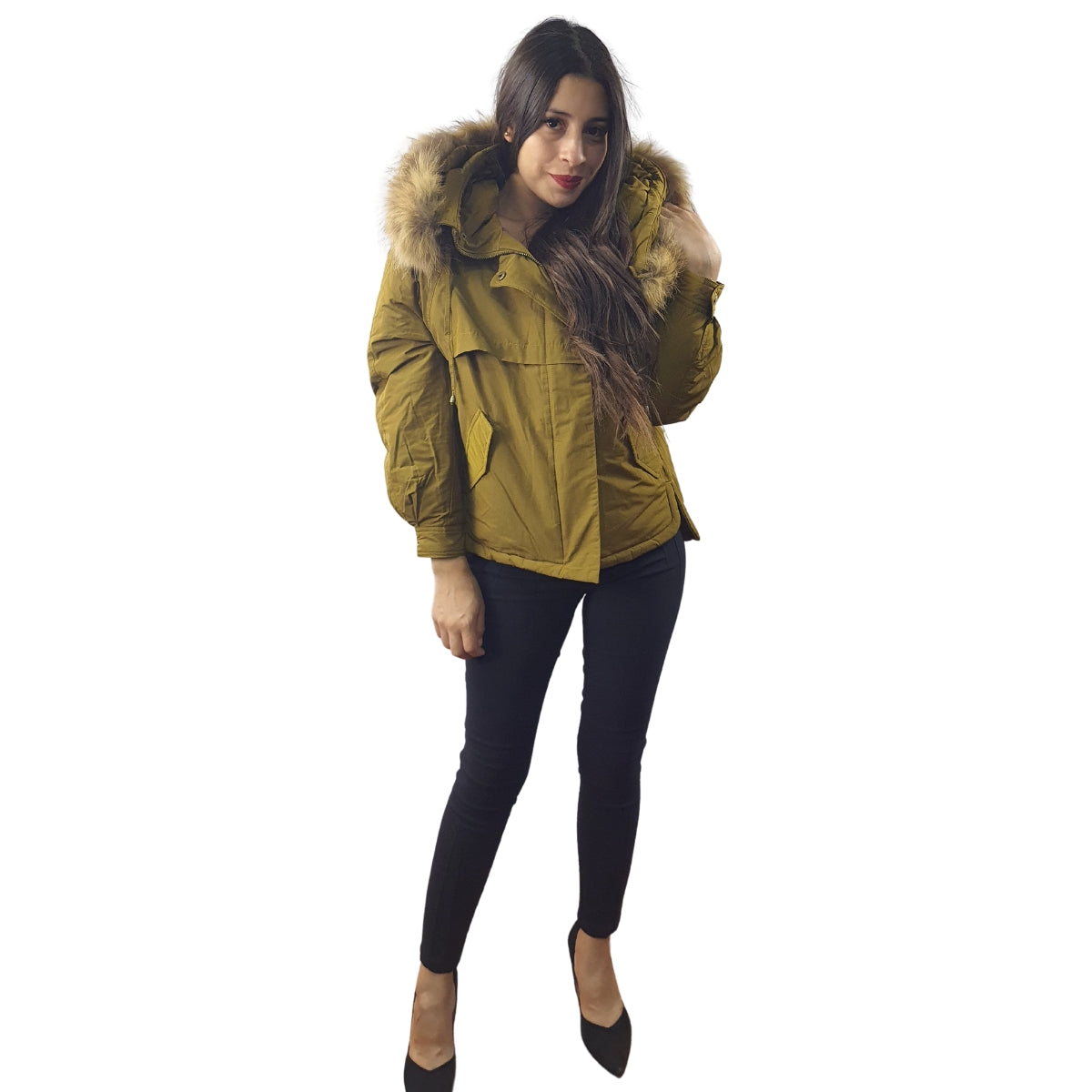 Chaqueta Vero Moda Verde Style COLOR SHORT DOWN JKT(DR)