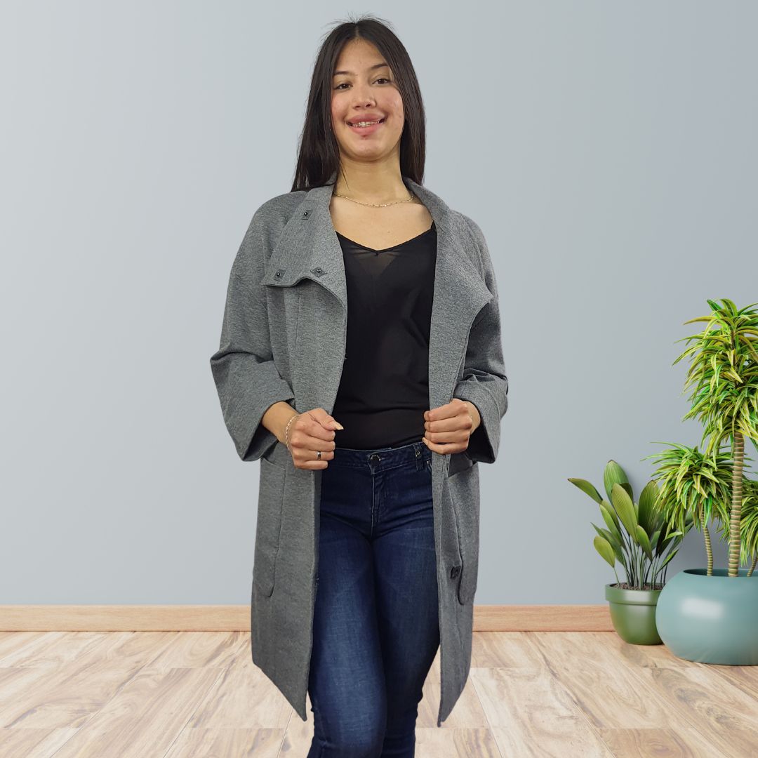 Blazer Vero Moda Gris Style AMICA 3/4 COAT(VMC-NL)