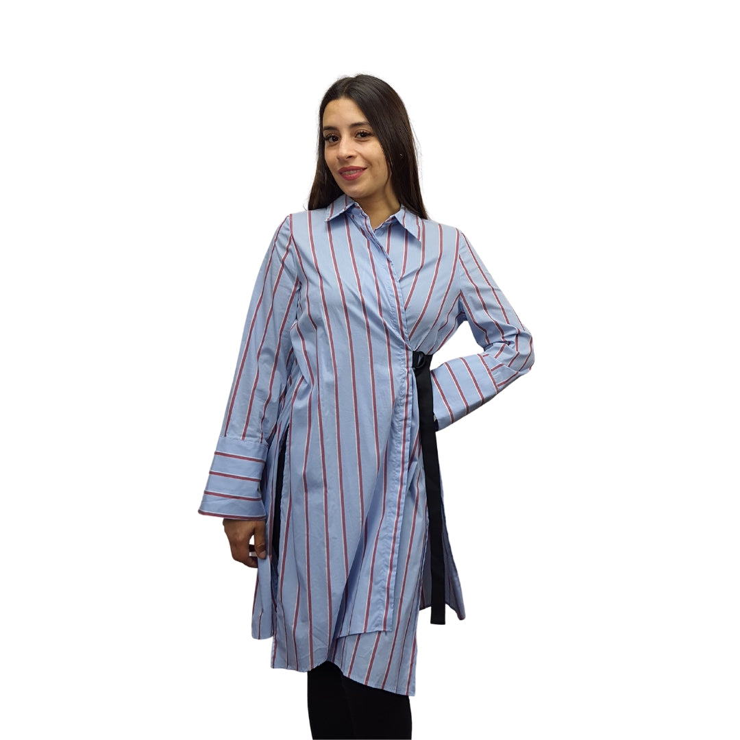 Tapado Vero Moda Azul Style CUYLA L/S SHIRT(SL)