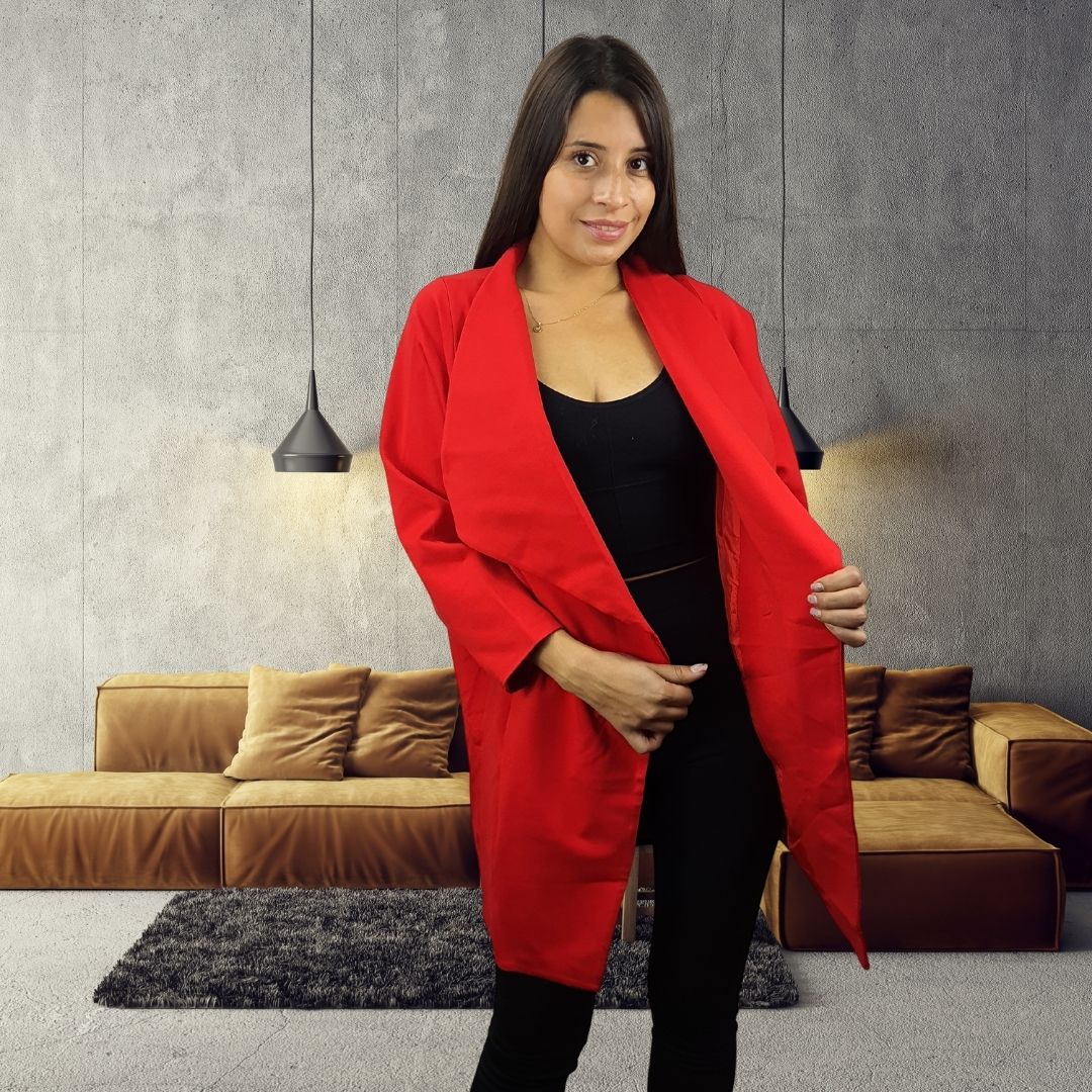 Blazer Vero Moda Rojo Style GLADYS ROAD 3/4 COAT(PM-ET-3)