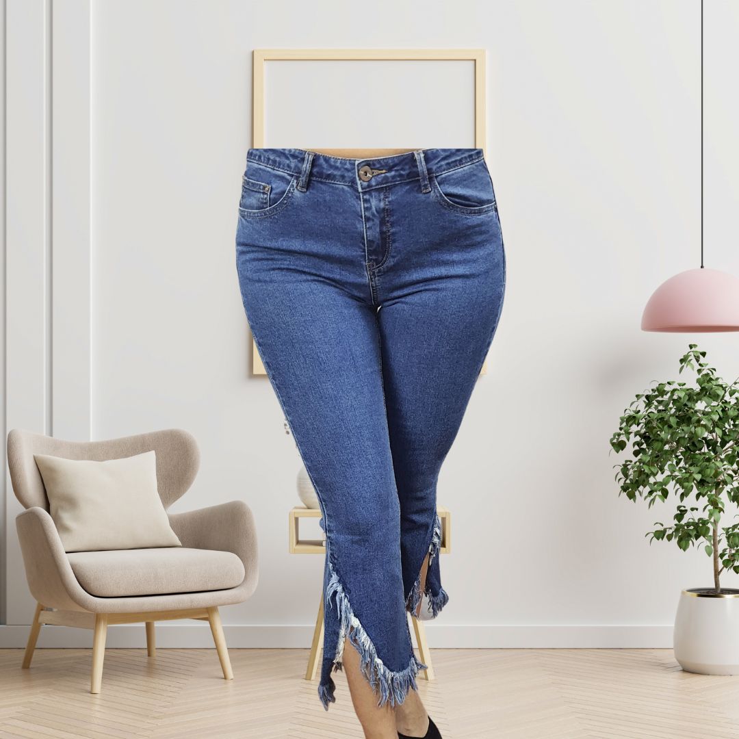 Jeans Vero Moda Azul Style MODEST BAMBOO 9/10 MW SB JEANS(NR)