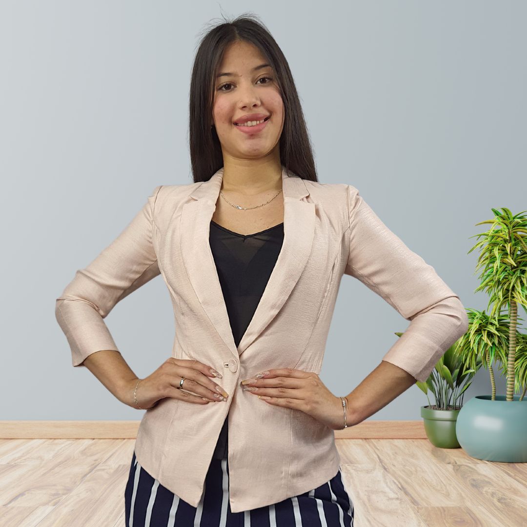 Blazer Vero Moda Rosado Style BRID 3/4 BLAZER(VMC-HH)