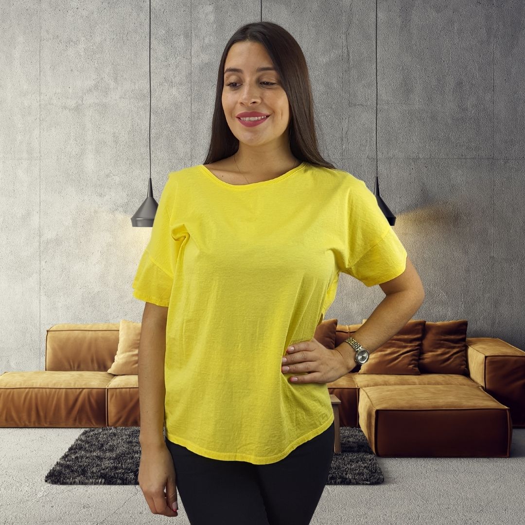 Blusa Vero Moda Amarilla Style LILY S/S TOP(SL)