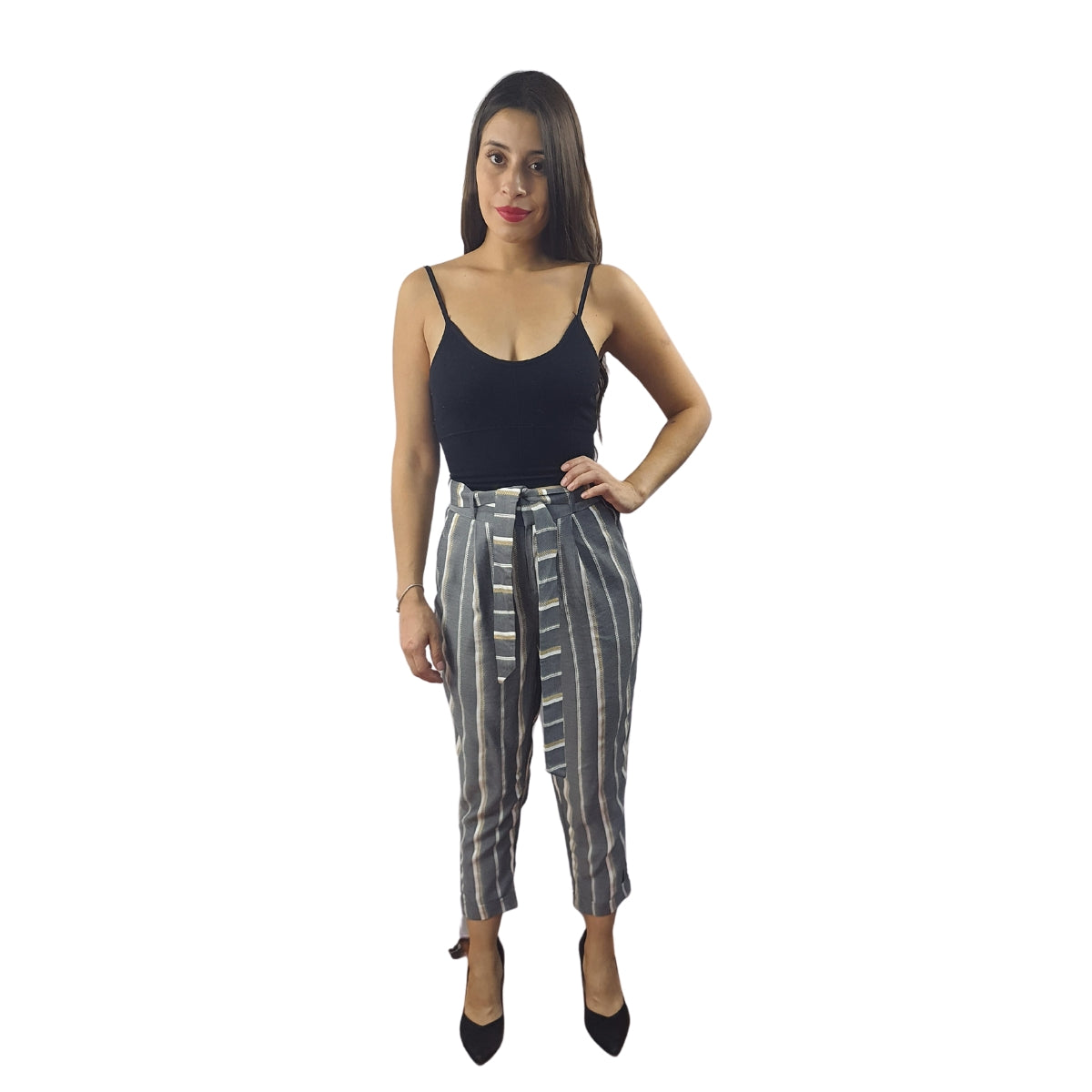Pantalon Vero Moda Gris Style BESS 7/8 CARROT PANTS(VMC-TP)