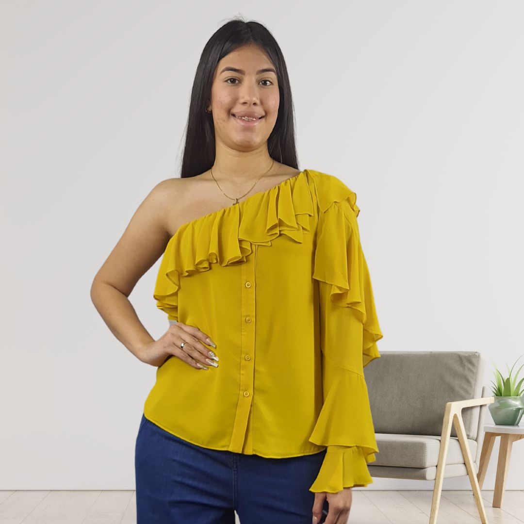 Blusa Vero Moda Amarillo Style DARYAN SOLID L/S SHIRT CL1(BJ)