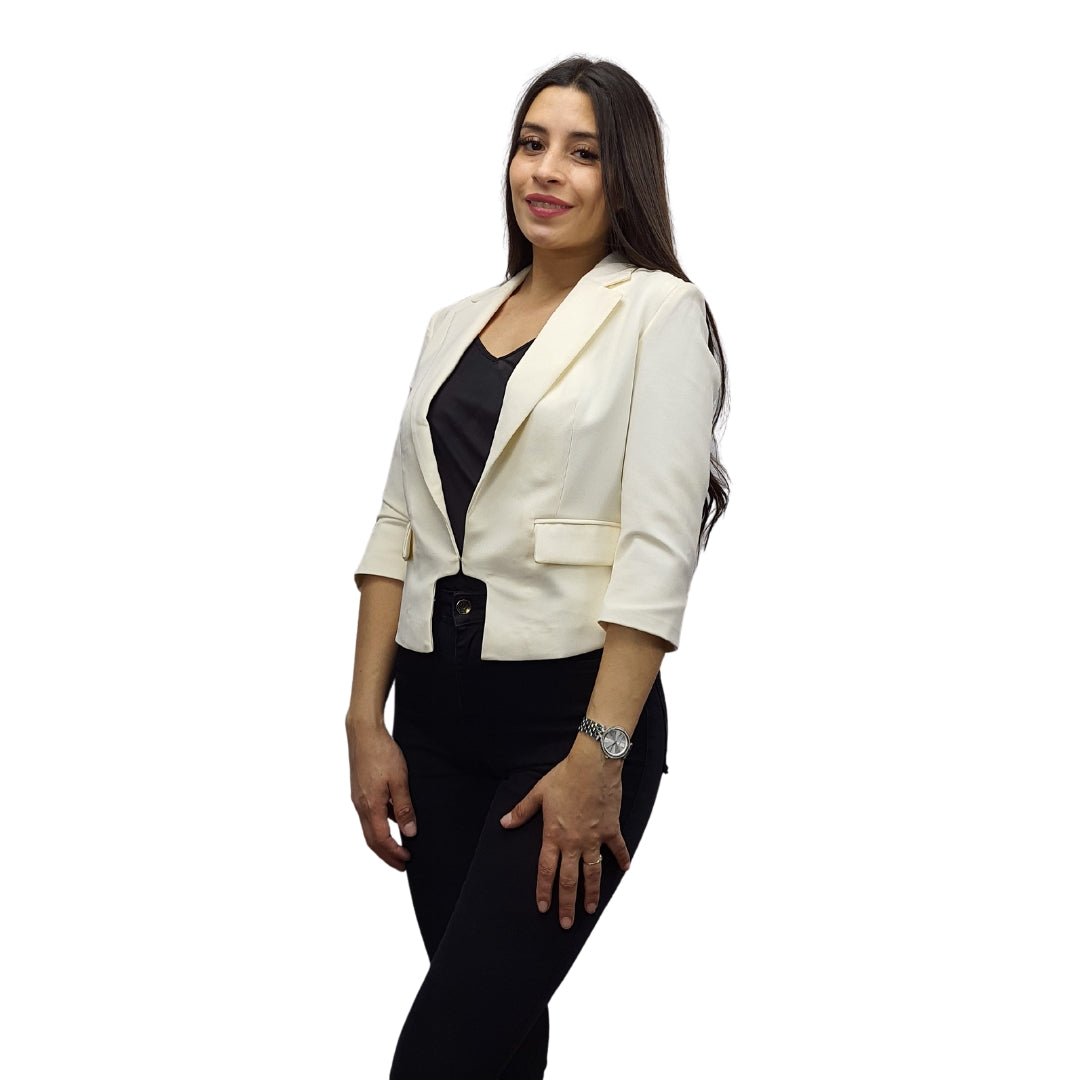 Blazer Vero Moda Blanco Style MARTHA 3/4 BLAZER(BN-ET-2)