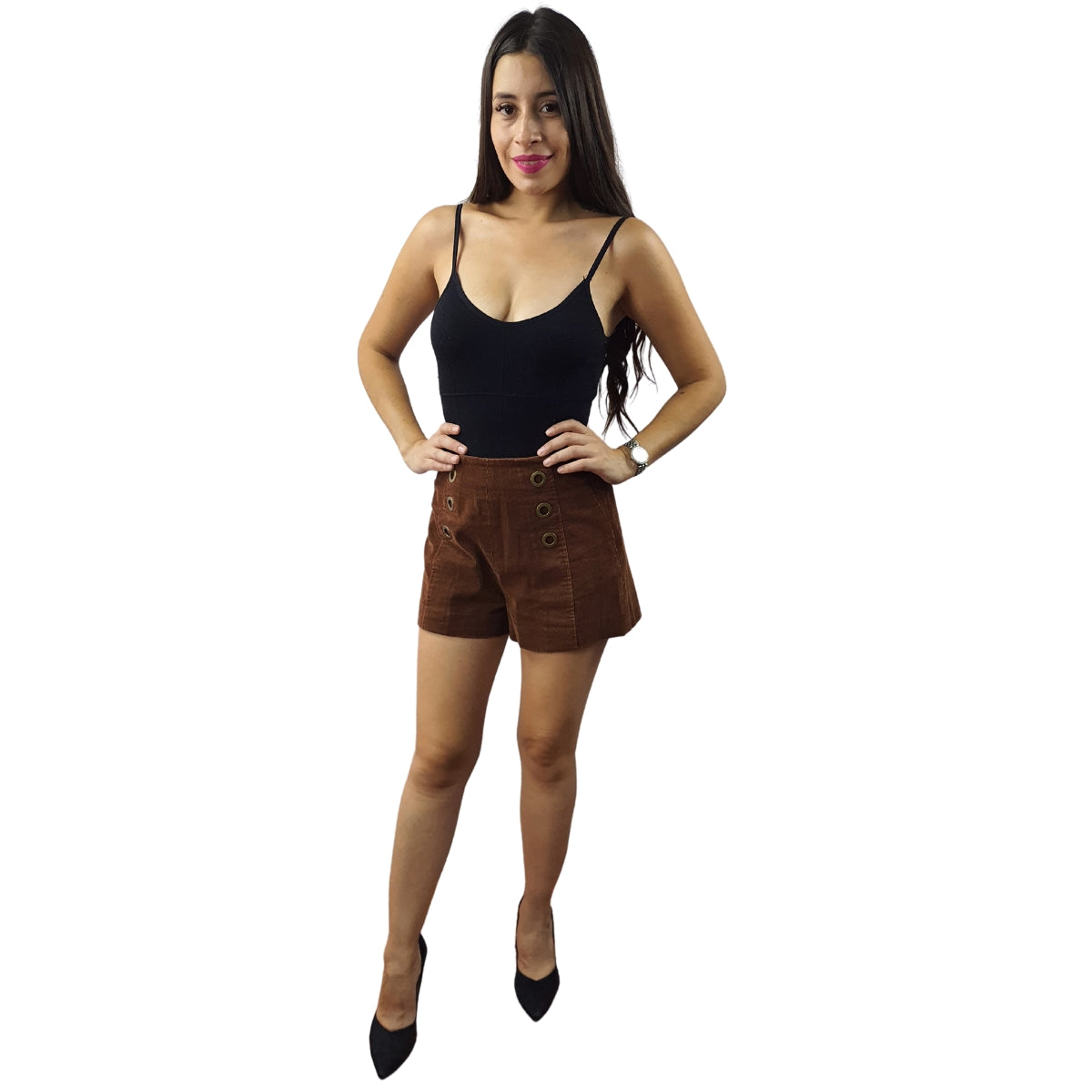 Short Vero Moda Marron Style MEDIA SHORTS(UR)