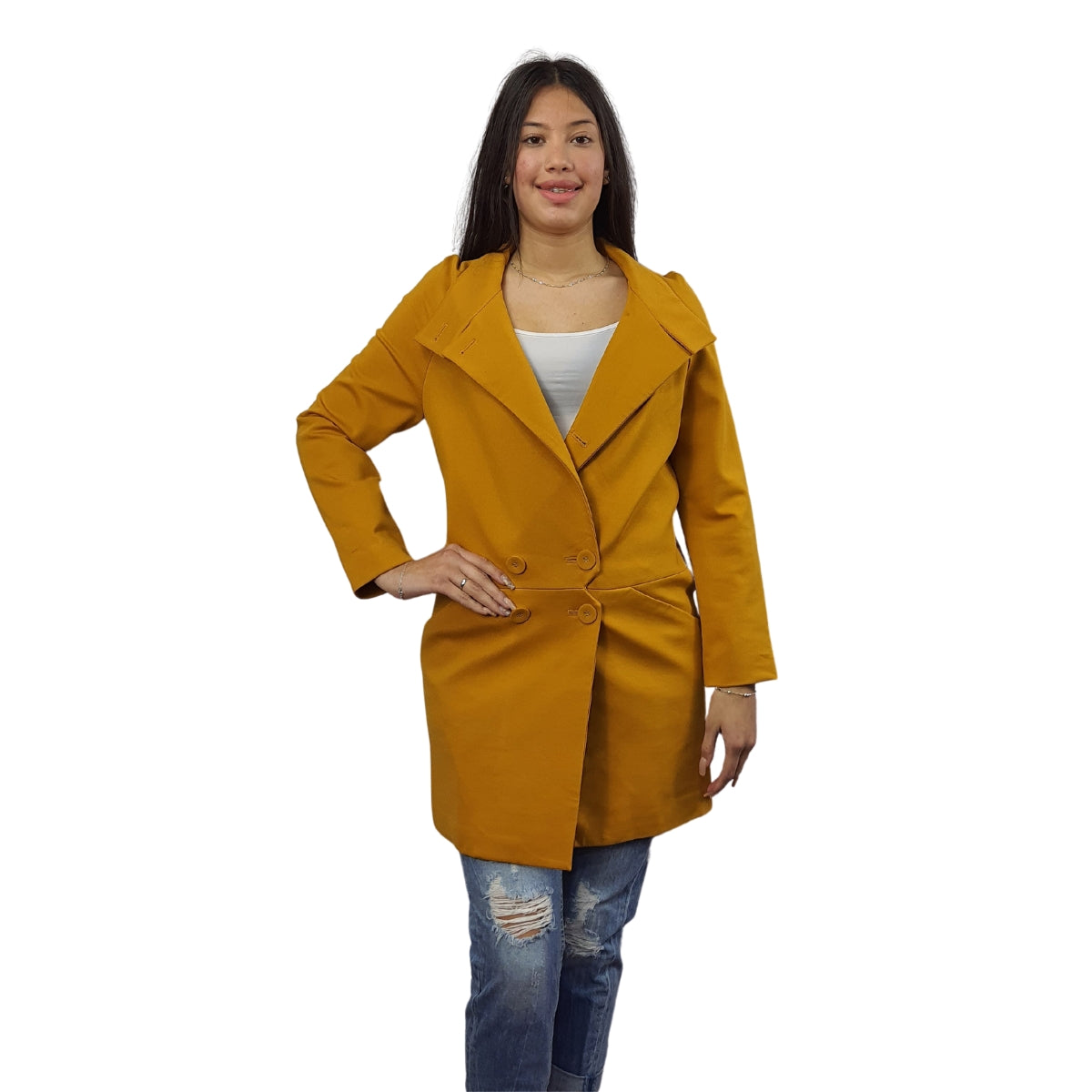 Blazer Vero Moda Mostaza Style PINKO SWEAT(BN-EC-2)