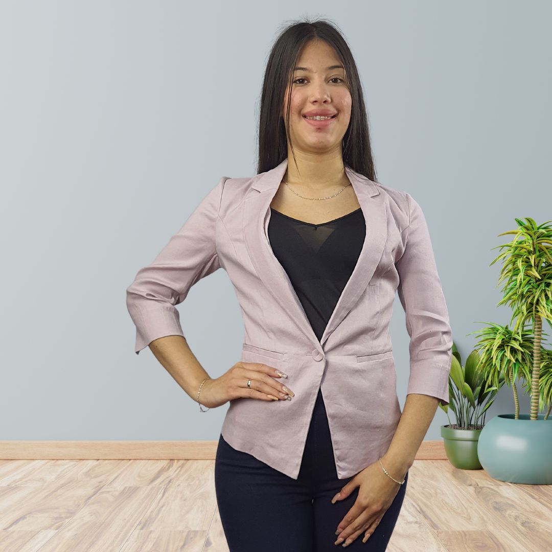 Blazer Vero Moda Rosa Palida Style CHRISTINA 3/4 BLAZER(TP)