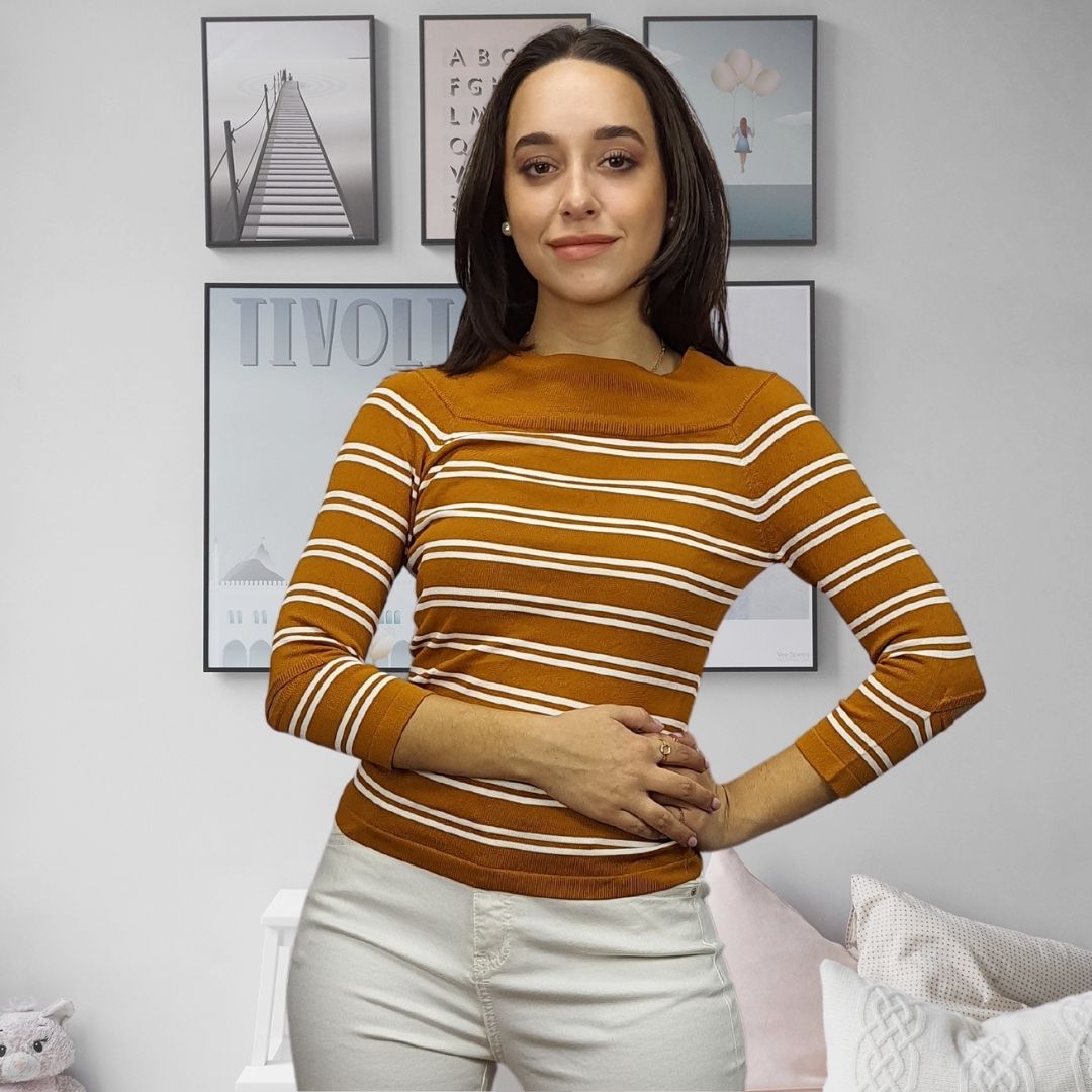 Blusa Vero Moda Marron Style CARRY 3/4 KNIT(NL)