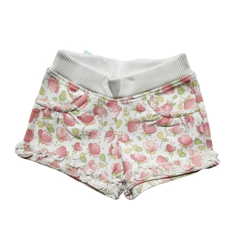 Short Babycottons Alegria Frech Terry Blanco Rosa .