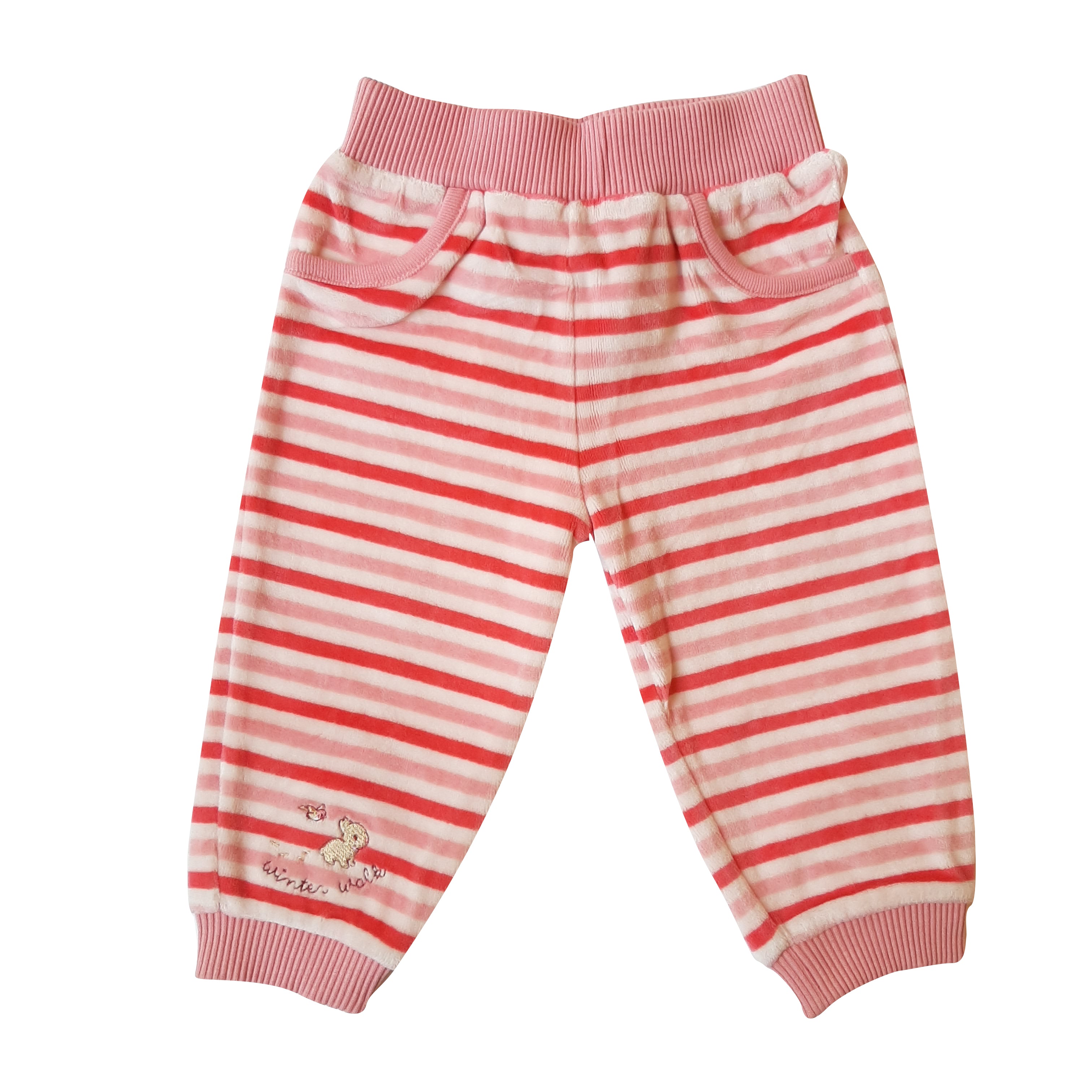 Pantalon Babycottons Wld-Winter Walk BB Plush Ray Rosa