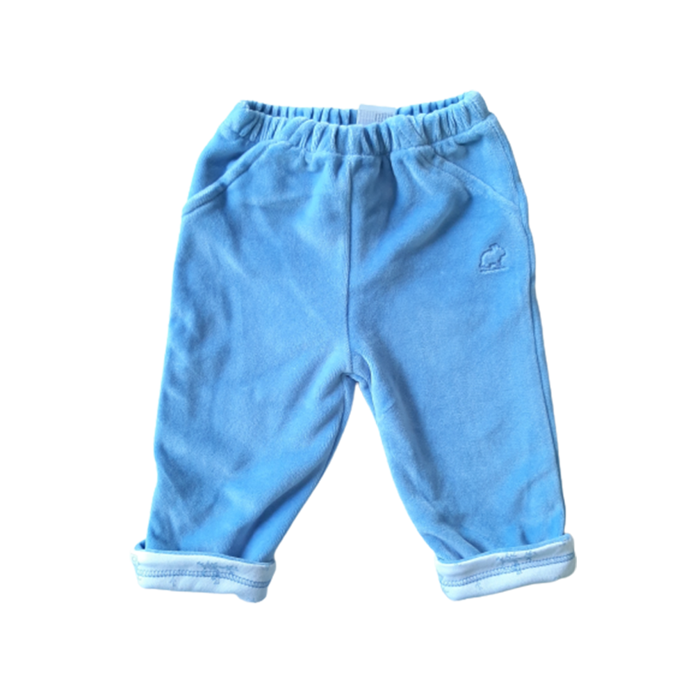 Pantalon Babycottons Rever Nests Plush Azul