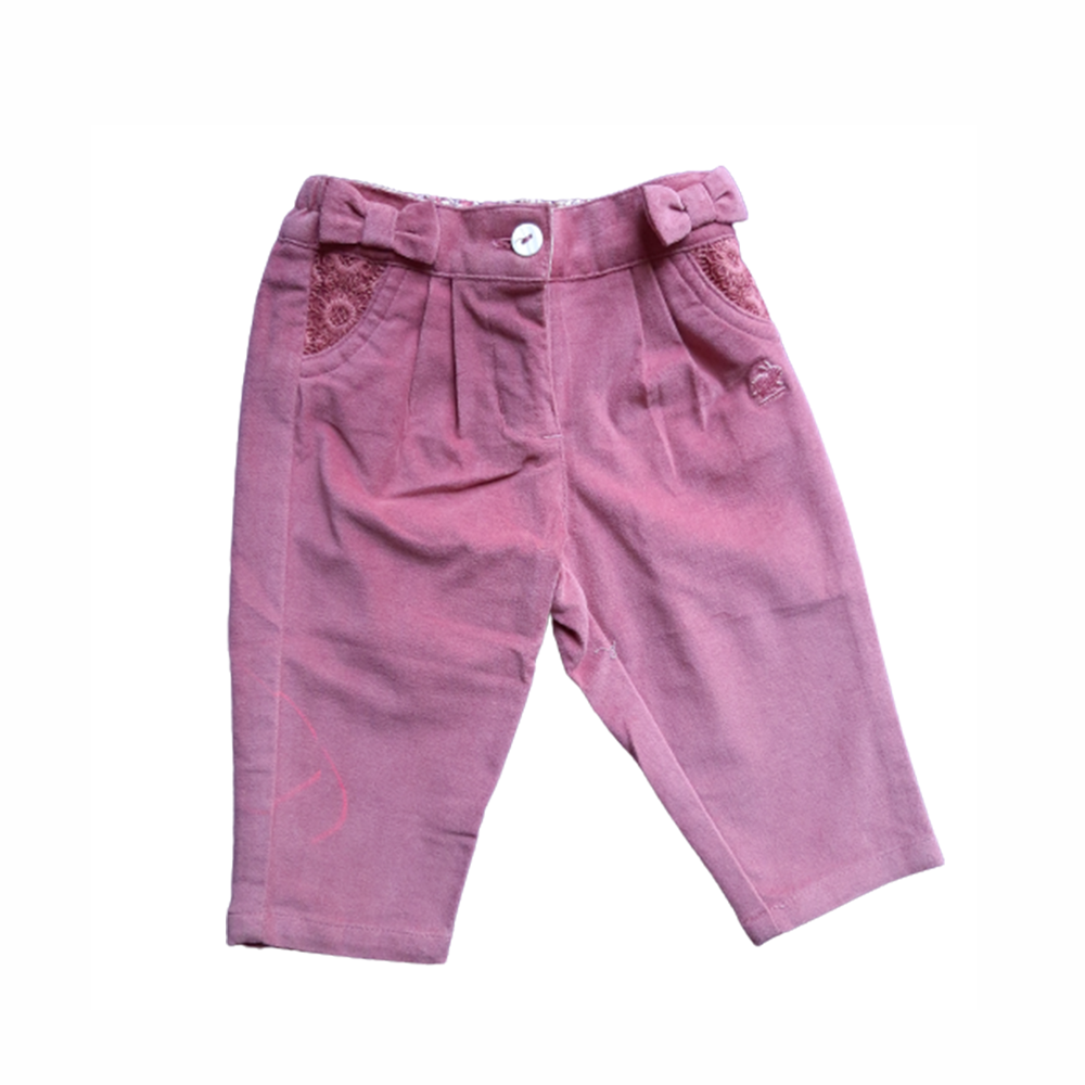 Pantalon Babycottons Isabelle Bebe Rosa Viejo
