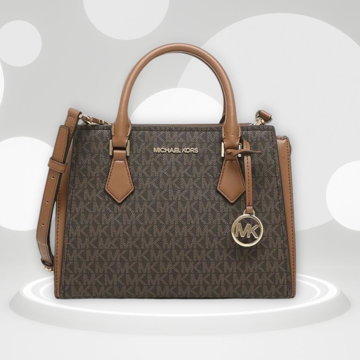 Cartera Michael Kors HOPE Messenger Brown MdColor BROWN
