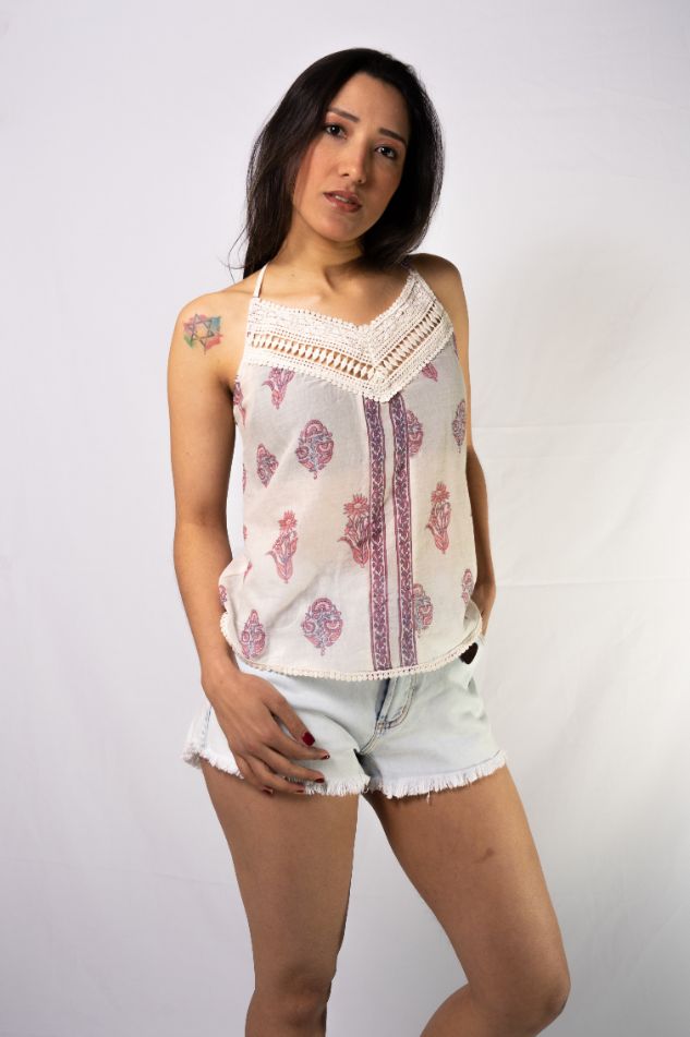 Top Rapsodia New Milena Harushi Rosa