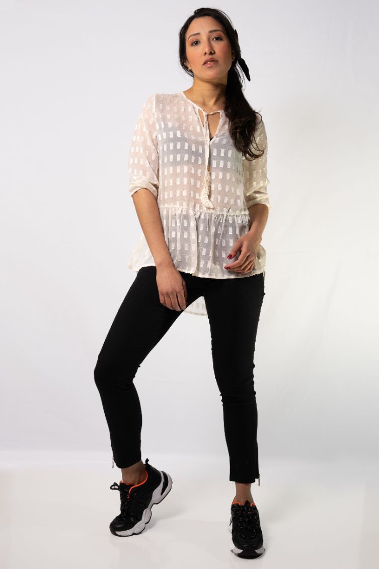 Blusa Rapsodia Dominique Crudo