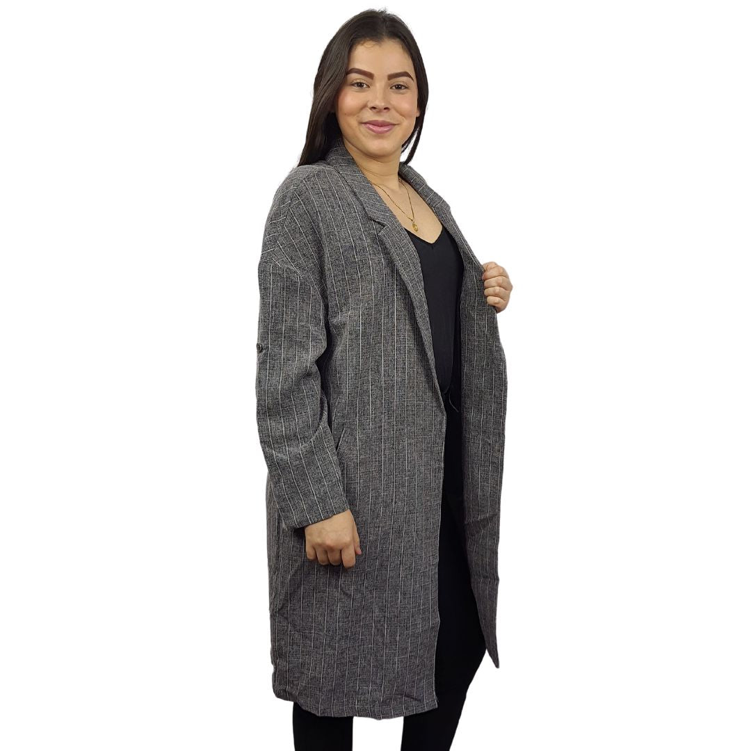 Blazer Vero Moda Gris Style ROSE 3/4 BLAZER(VMC-NL)