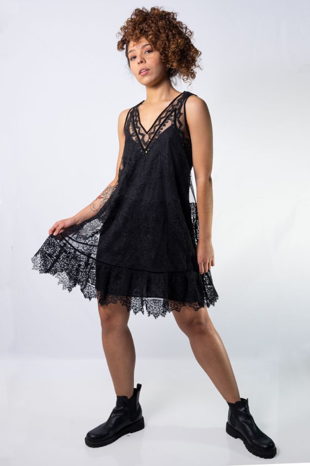 Vestido Rapsodia Nesha Negro