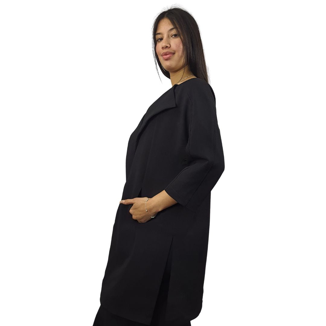 Blazer Vero Moda Negro Style DIAN 7/8 SWEAT COAT(MM)