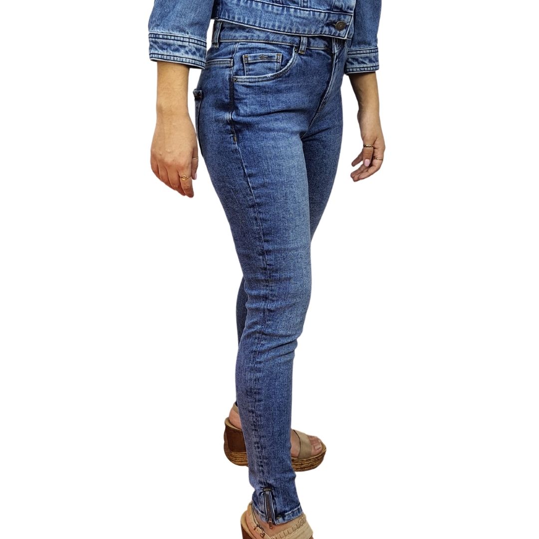 Pantalon Vero moda Azul Style TELEPHONE 9/10 MW X-SLIM JEANS(NC)