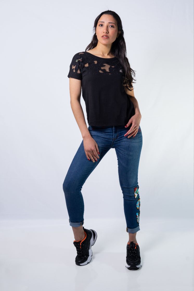 Blusa Rapsodia Solomon Negro