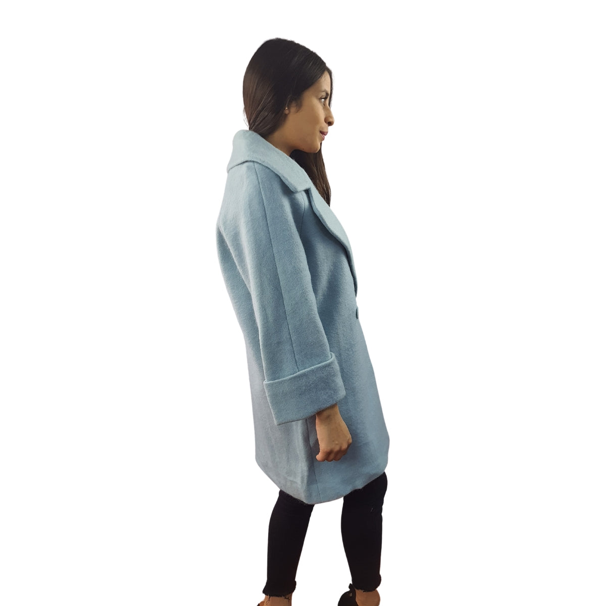 Blazer Vero Moda Azul Claro Style CELIA 9/10 WOOL COAT(LL)