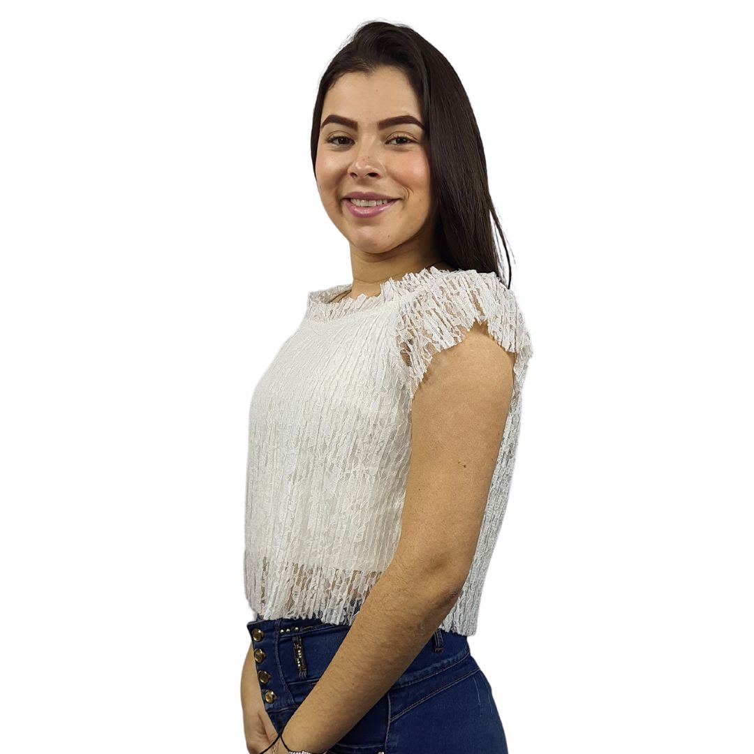 Blusa Vero Moda Blanca Style TOBEY S/S TOP(TP-ES-3)