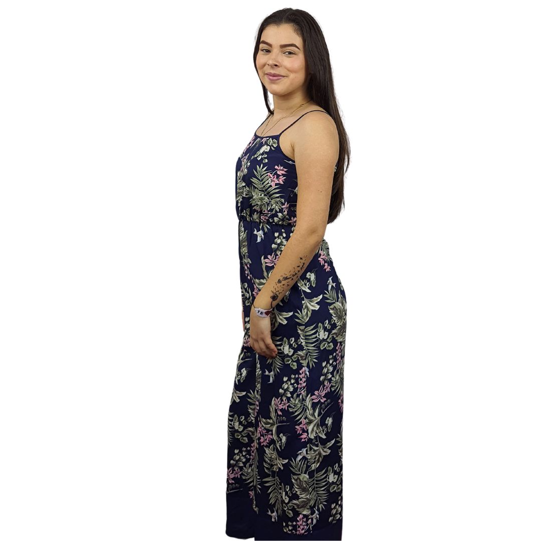 Enterito de Pijama Vero Moda Azul Oscuro Style JULIE 9/10 JUMPSUIT(HOMEWEAR)