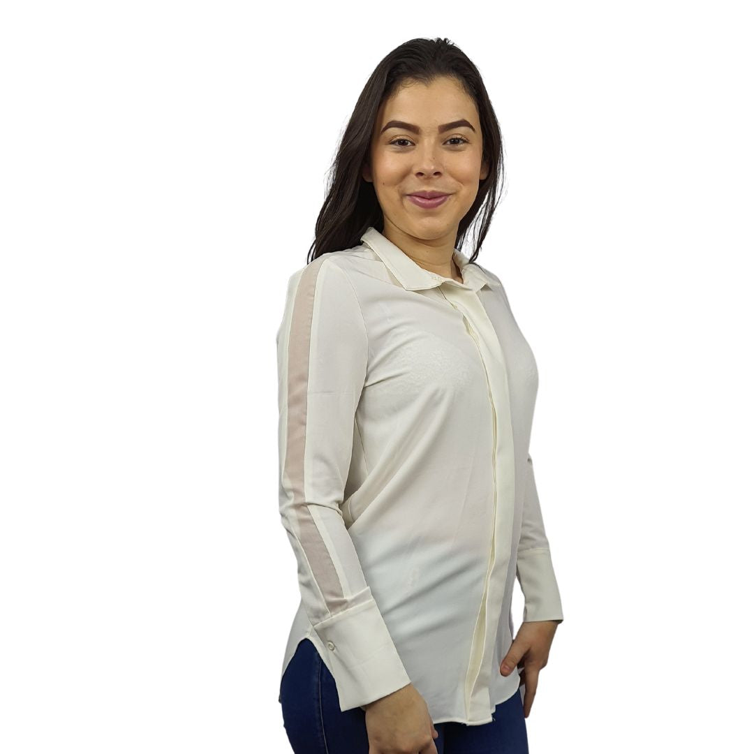 Blusa Vero Moda Blanco Style YODA L/S SHIRT(MW-EC-2)
