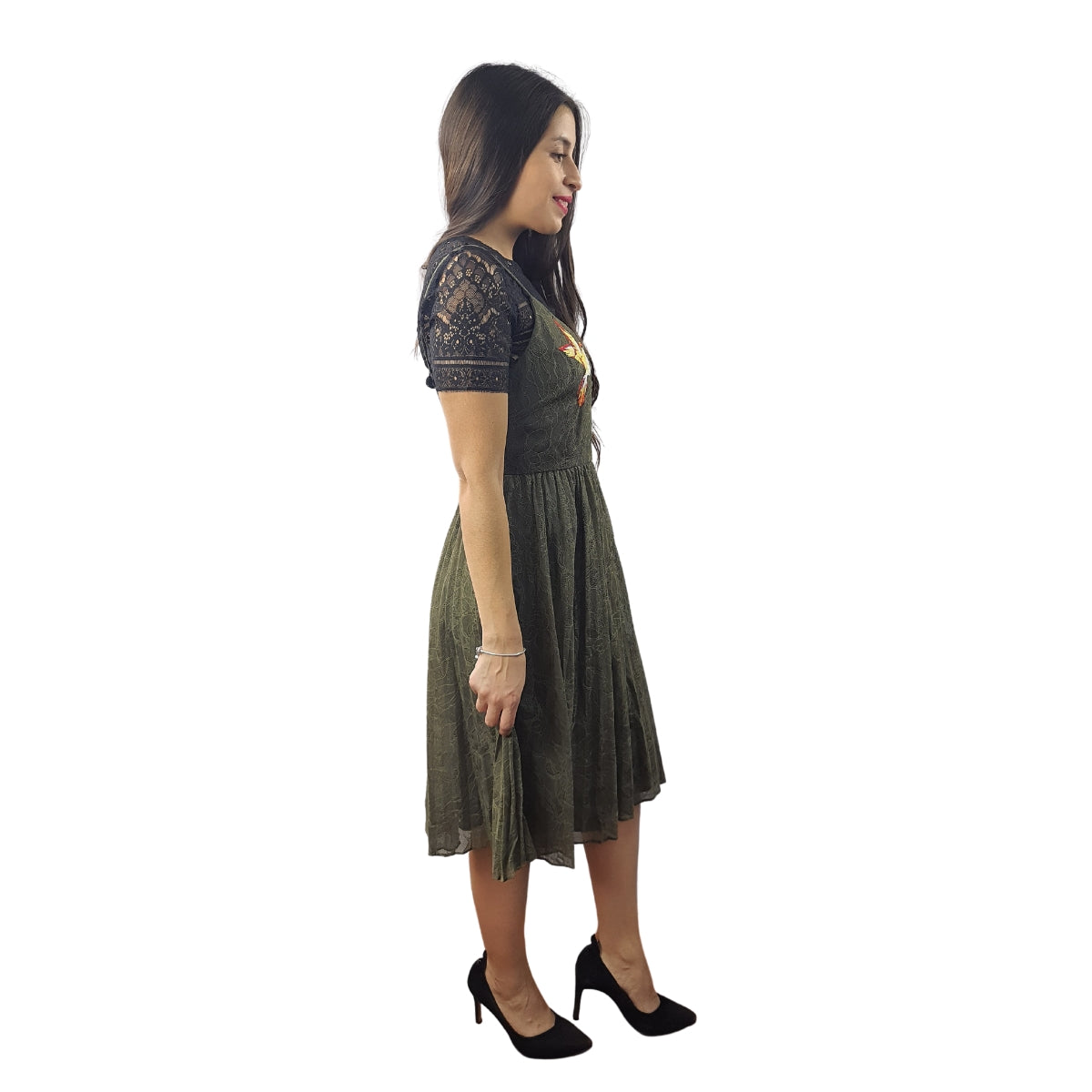Vestido Vero Moda Verde Style ENYO S/S DRESS SET(NN)