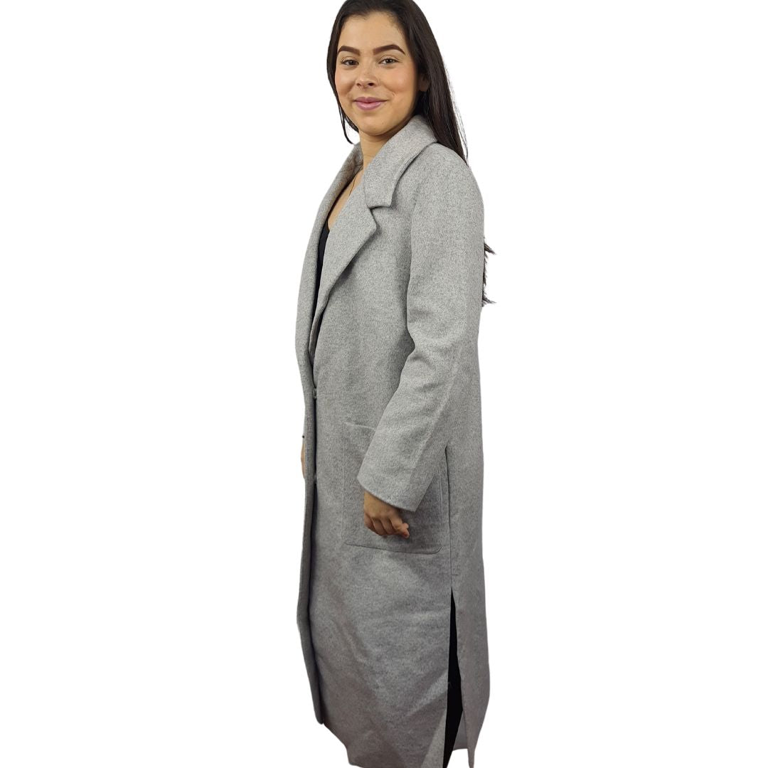 Blazer Vero Moda gris Style EC LAST LONG L/S WOOL COAT(EL)