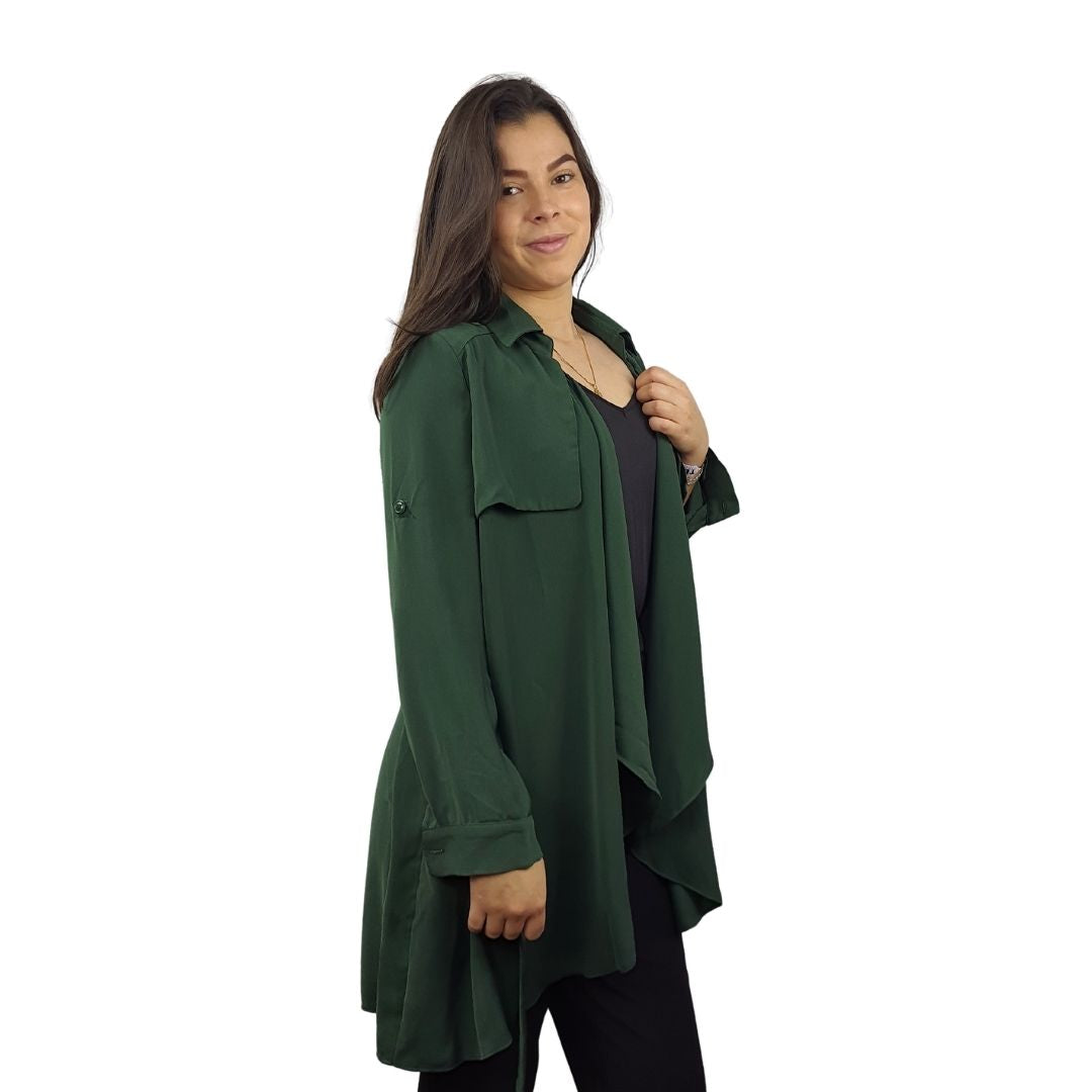 Blazer Vero Moda Verde Style UNA 3/4 JACKET(PM-EC-2)