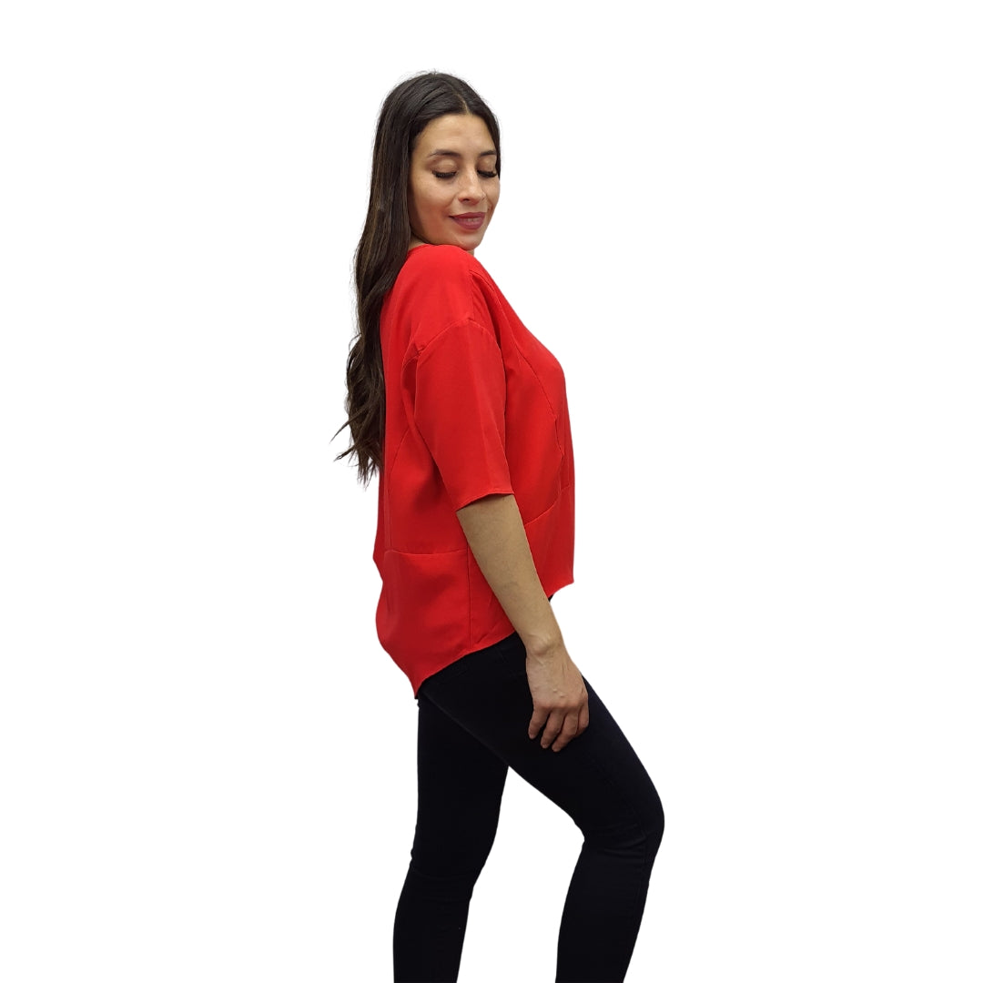 Blusa Vero Moda Rojo Style IRENE 1/2 TOP(MP)
