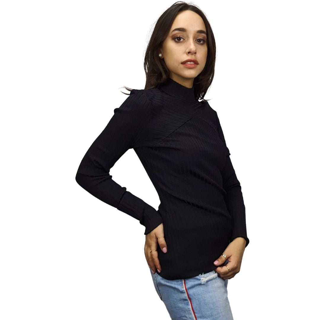 Sweater Vero Moda Negro Style KARINA L/S KNIT(VMC-UM)