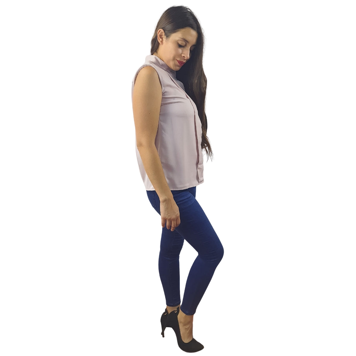 Blusa Vero Moda Rosa Vieja Style ELAINE S/L SHIRT(VMC-TP)