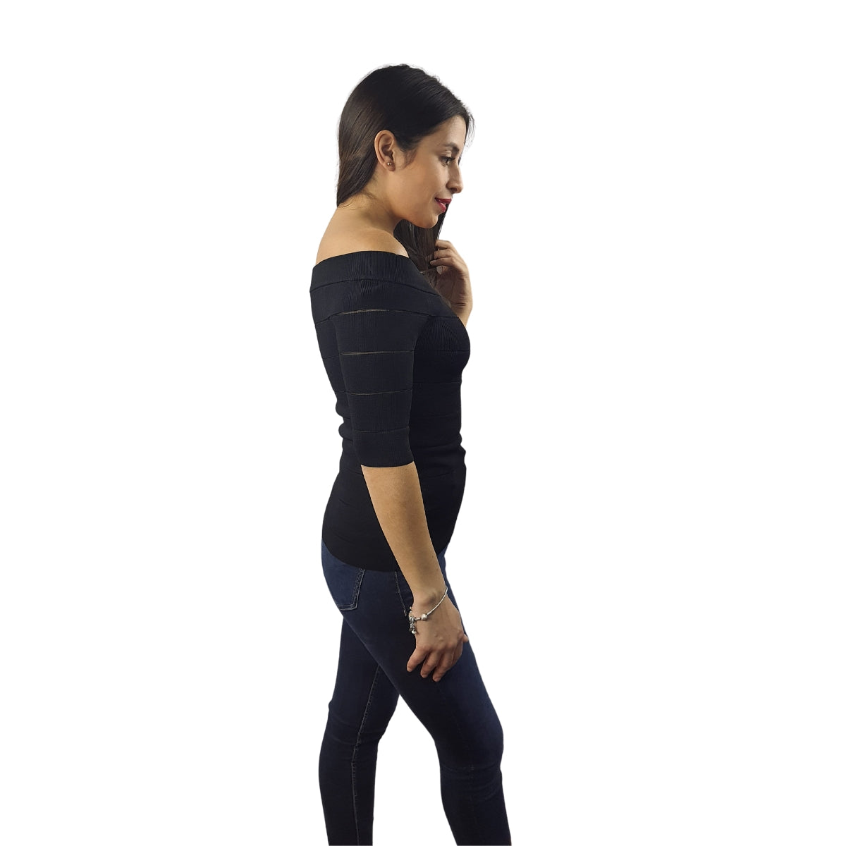 Blusa Vero Moda Negro Style LASAGNA 1/2 KNIT(VMC-PM)