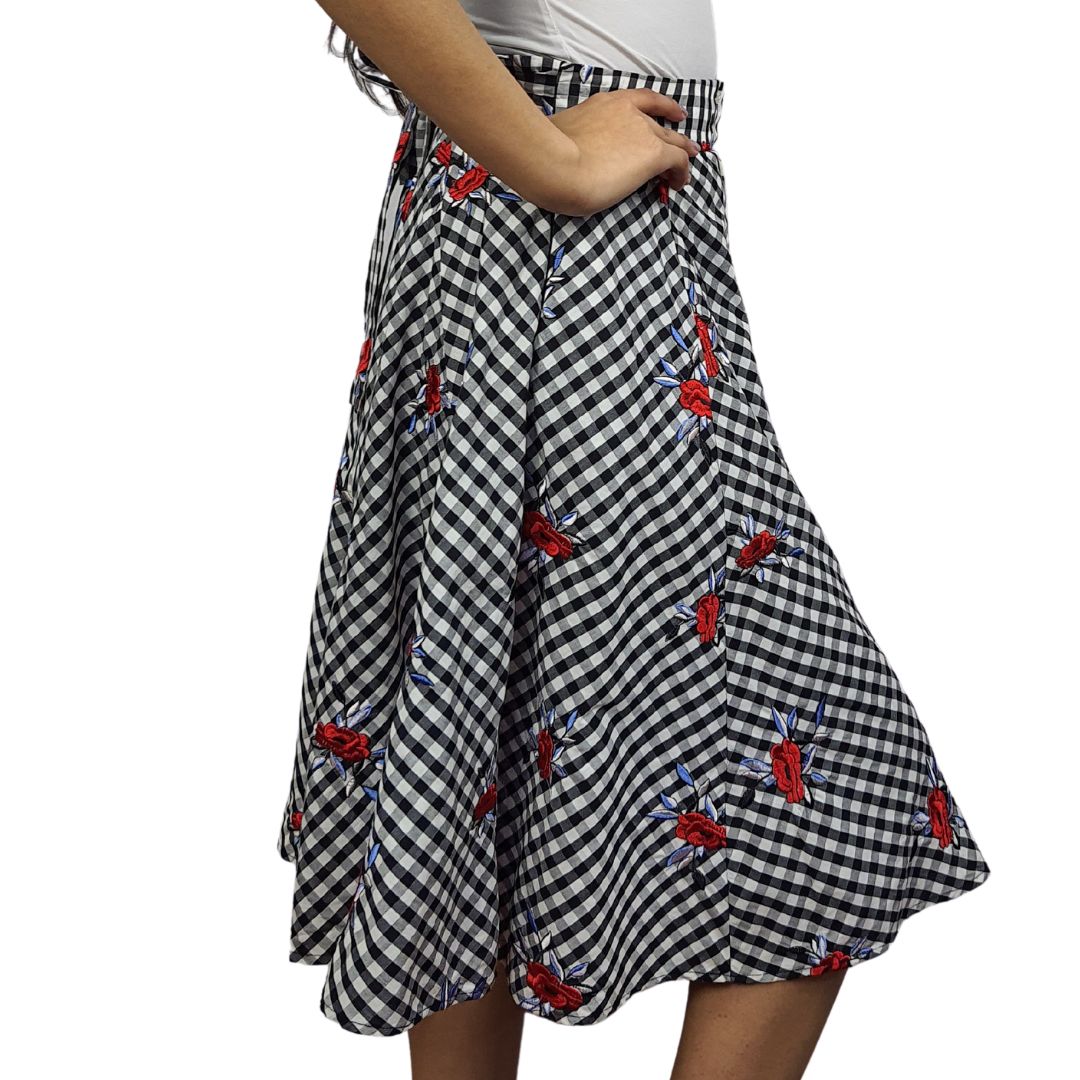 Falda Vero Moda Negro Style FRAYA JASMINE MIDI SKIRT(NN)
