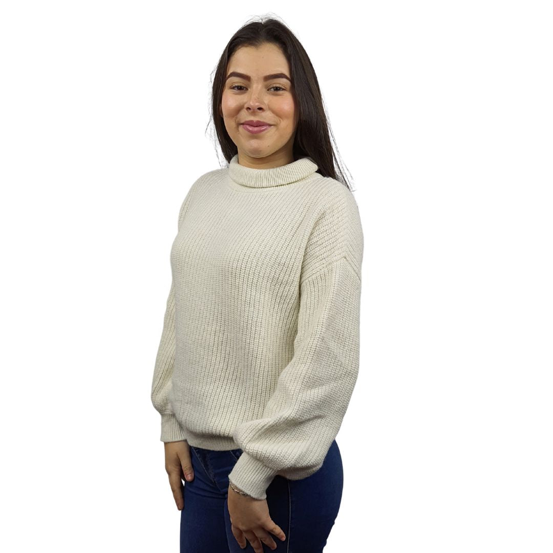 Sweater Vero Moda Blanco Style MONA L/S KNIT(VMC-AL)