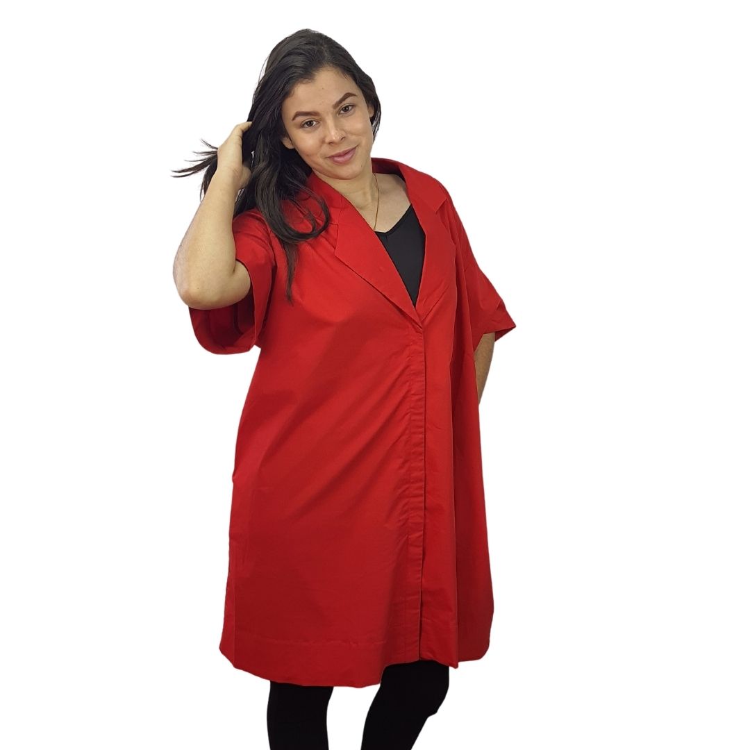 Vestido Vero Moda Rojo Style LIZ 1/2 LONG SHIRT(VMC-TP-ET-3)