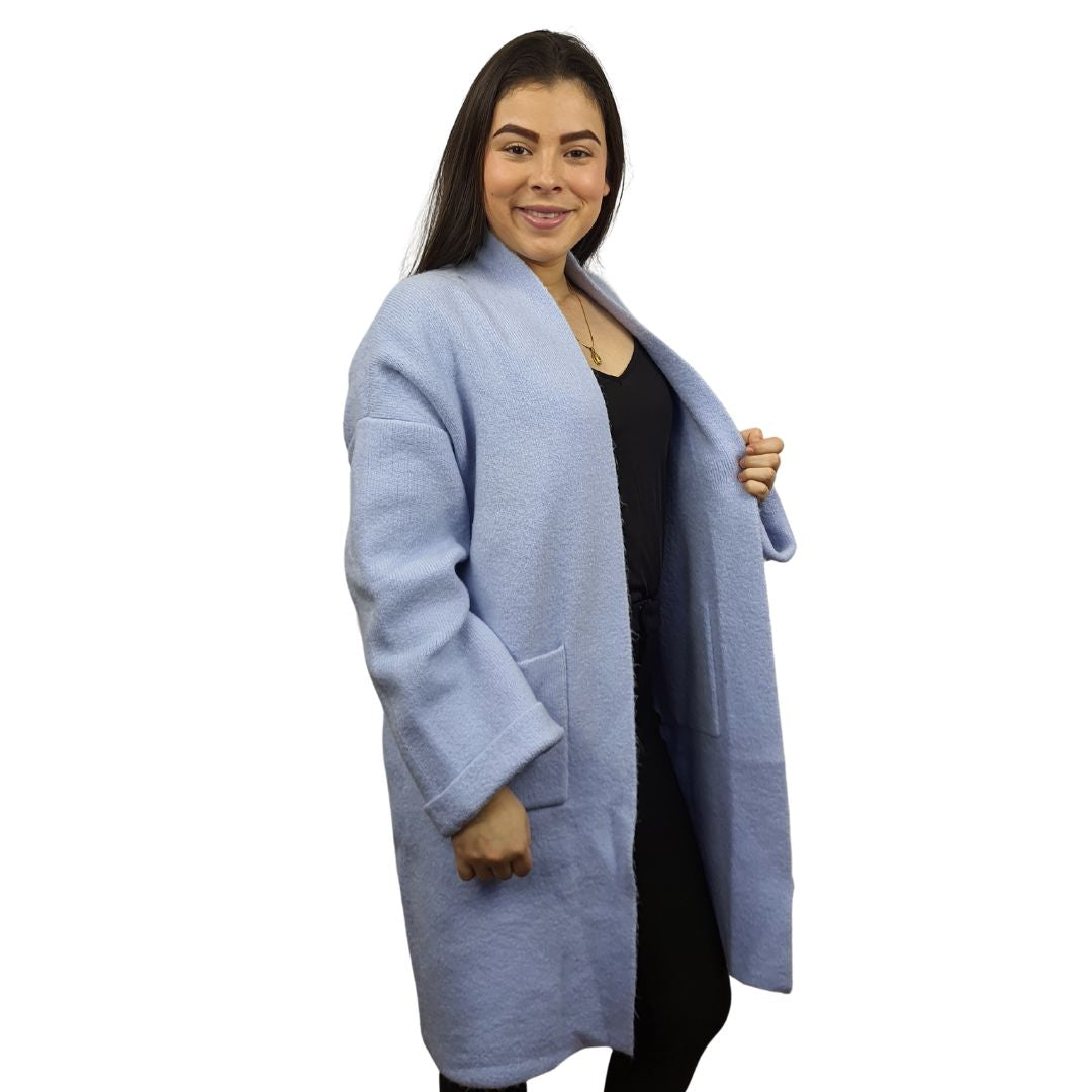 Tapado Vero Moda Azul Claro Style CAMPBELL L/S KNIT CARDIGAN(HOMEWEAR)