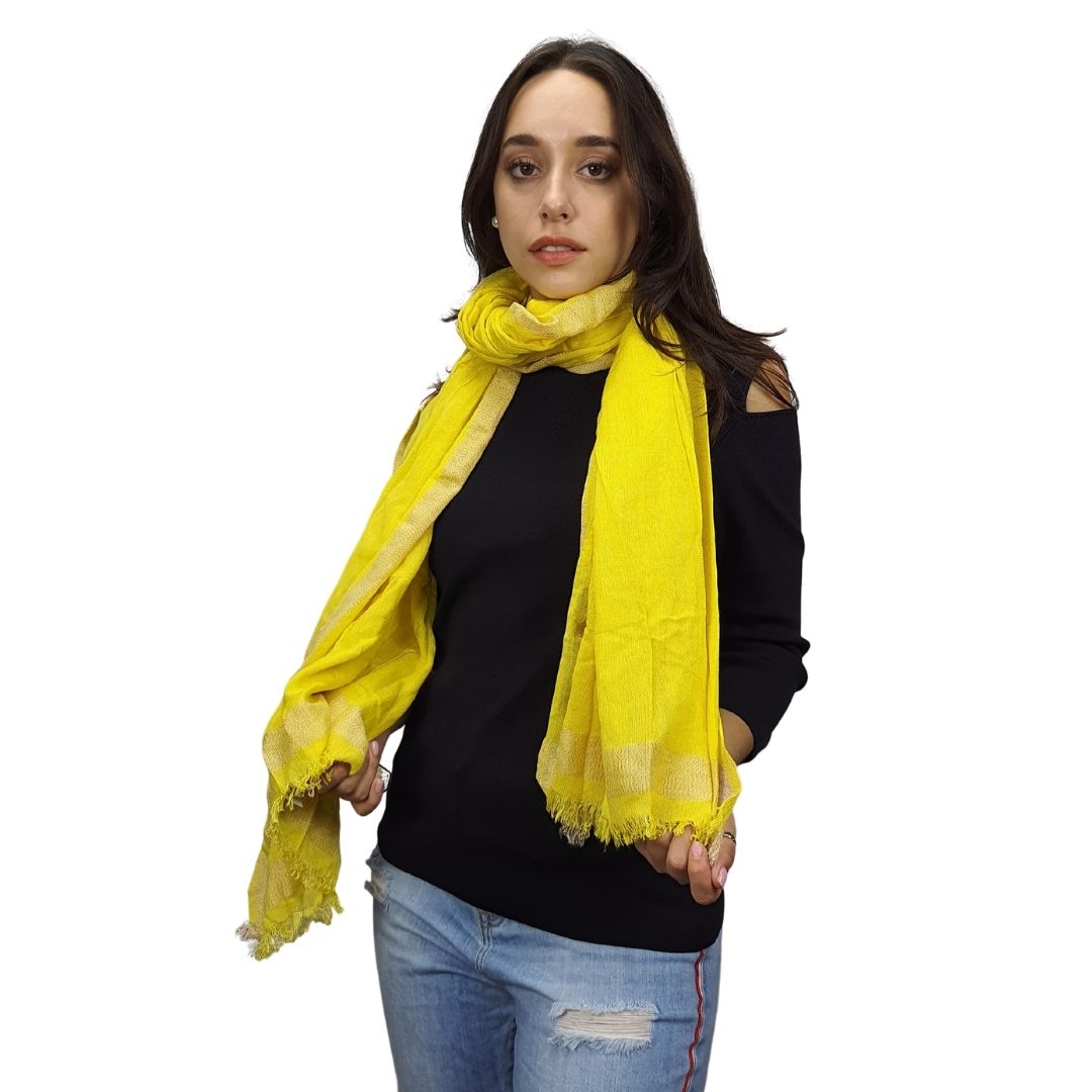 Pashmina Bufanda Rapsodia Madison Plain Amarillo