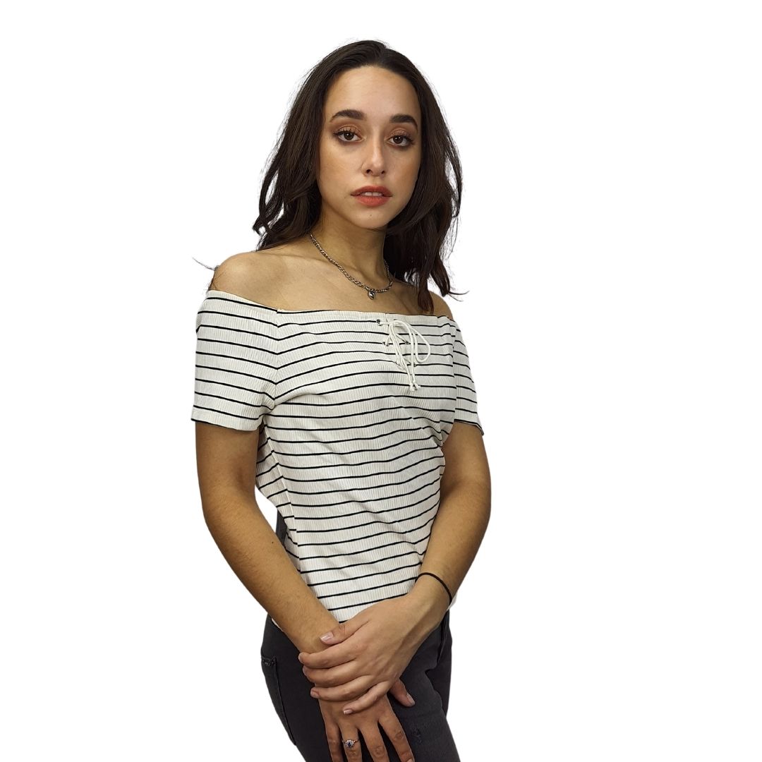 Blusa Vero Moda Blanco Style REBA S/S TOP(SD)