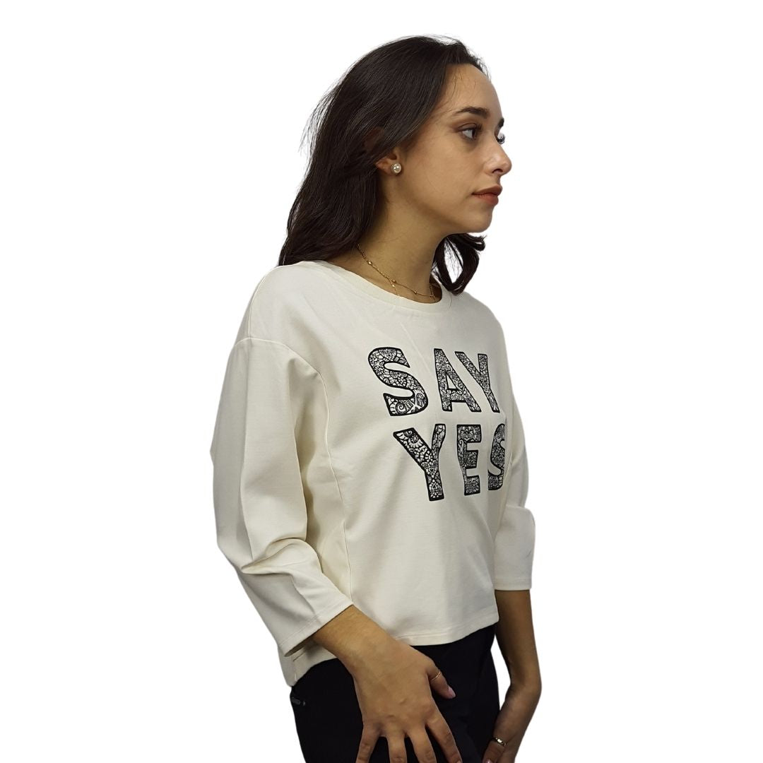 Blusa Vero Moda Beige Style SIENNA 3/4 TOP(BN-CT-2)