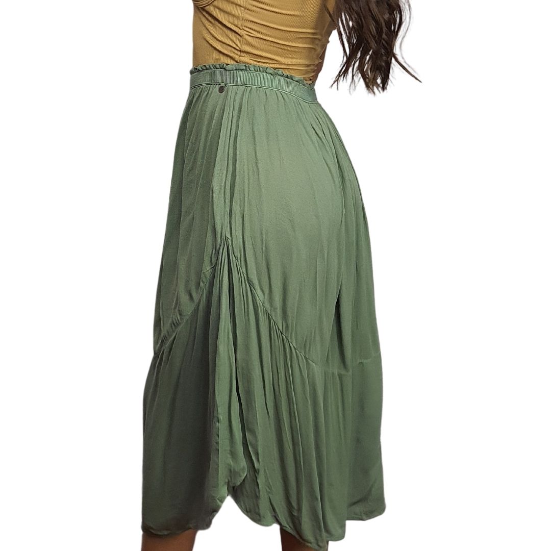 Falda Rapsodia Terracota Verde