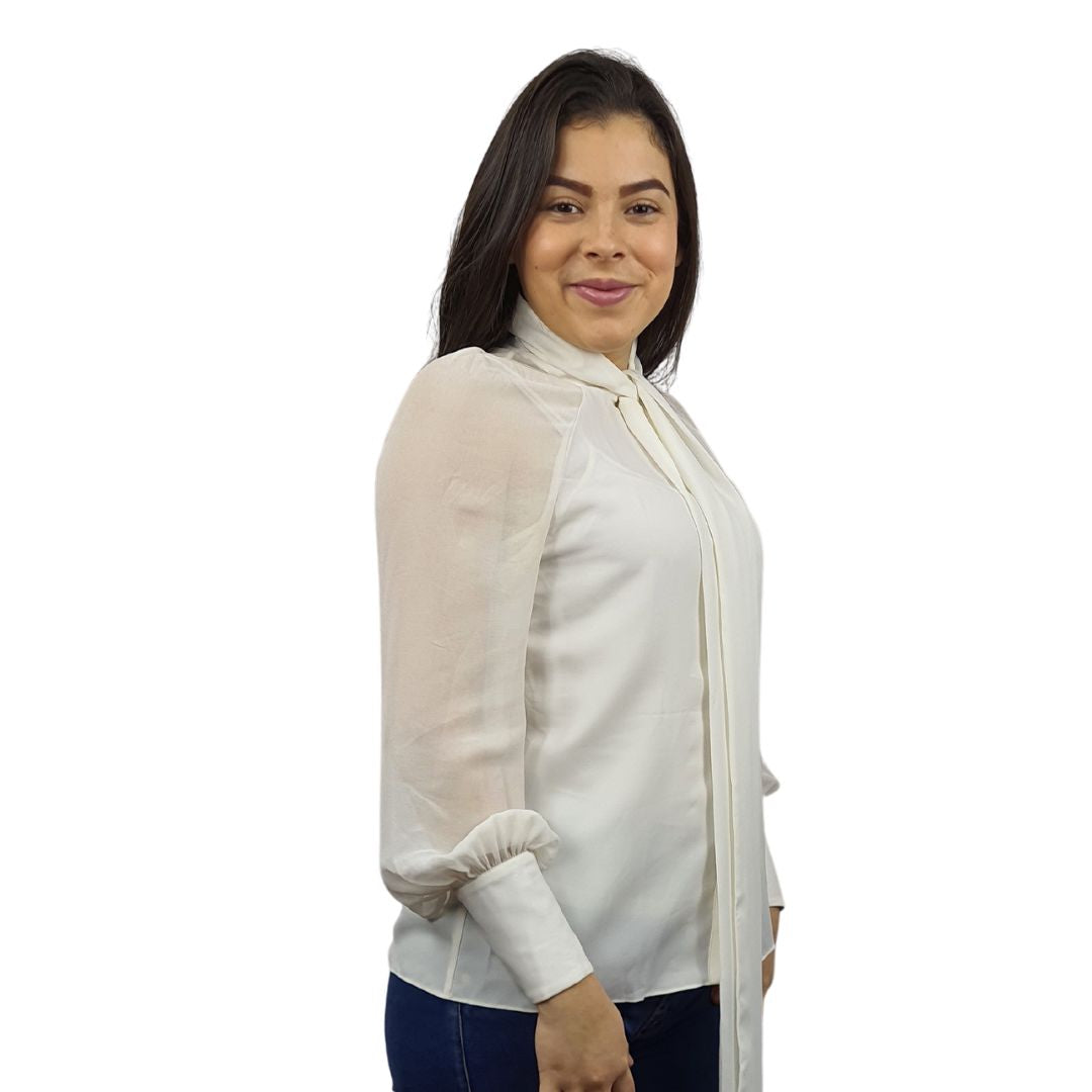Blusa Vero Moda Blanco Style ZEAL L/S SHIRT(VMC-BN-ES-2)