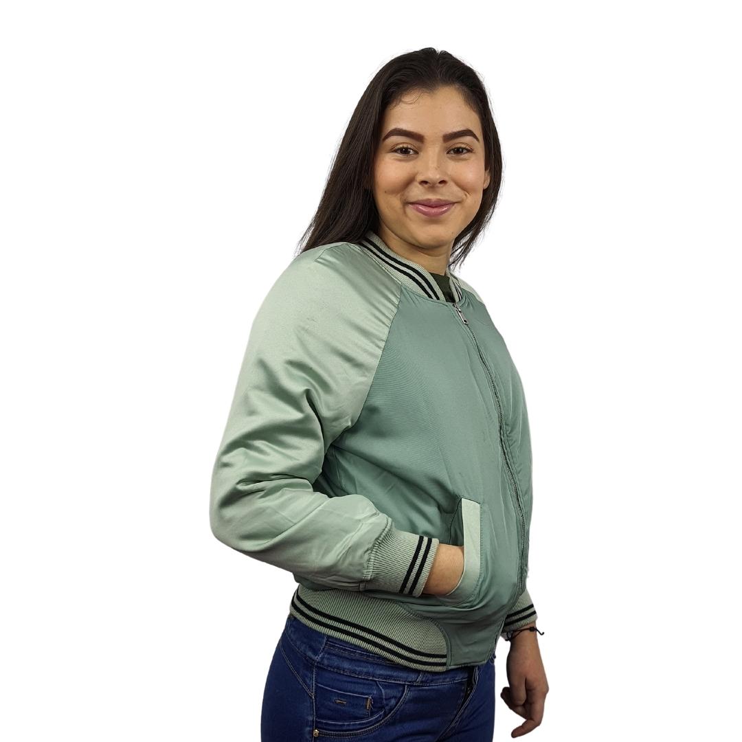Chaqueta Vero Moda Verde Agua Style GREENY L/S BOMBER JACKET(NL)