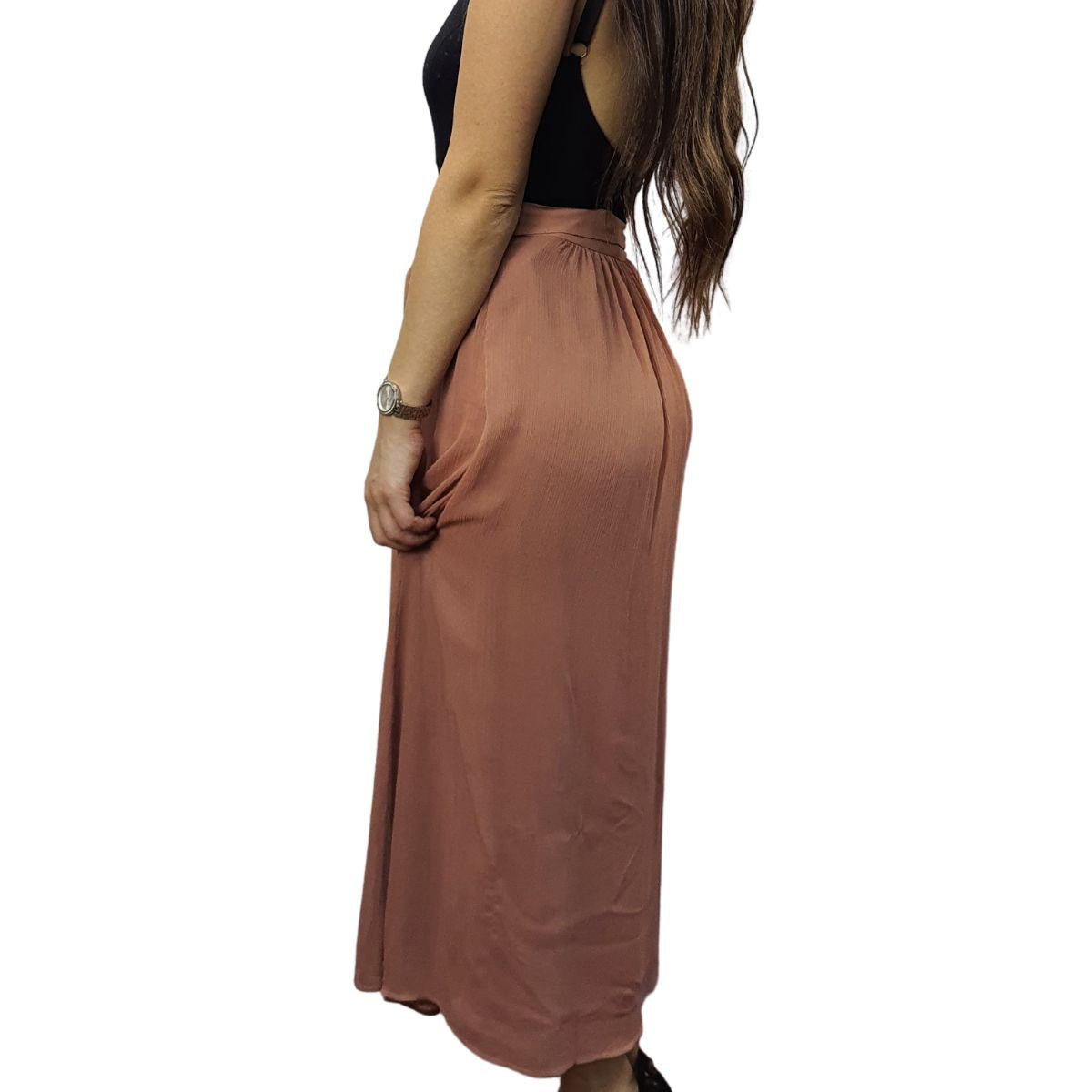 Falda Vero Moda Rosa Vieja Style PETALO LONG SKIRT(VMC-NR)