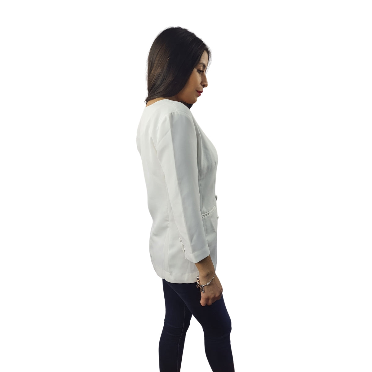 Blazer Vero Moda Blanco Style AILSA 3/4 BLAZER(VMC-NC)
